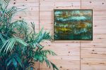 Eddy | Oil And Acrylic Painting in Paintings by Jill Krutick | Jill Krutick Fine Art in Mamaroneck. Item made of canvas