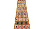 Vintage Moroccan Runner with Polychromatic Geometric Pattern | Area Rug in Rugs by Rug and Kilim