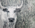 Le Boeuf Gras | Canvas Painting in Paintings by Art Gumbo. Item made of canvas