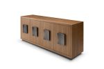 Cordoba Buffet Walnut | Buffet Table in Tables by Greg Sheres. Item composed of walnut & bronze