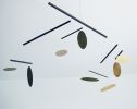 Golden Planets Kinetic Sculpture | Wall Sculpture in Wall Hangings by Eli Altanova. Item composed of wood and brass