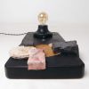 Puzzle Table Lamp — Wood, Stone & Marble | Gobi | Lamps by Gabor Gobi. Item made of wood & marble