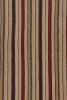Vintage Persian Kilim in Crimson Red and Beige-Brown Stripes | Area Rug in Rugs by Rug and Kilim