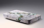 Celestial River White Marble and Blue Stone Coffee Table | Tables by Dynasty Artisan. Item composed of steel and marble in minimalism or contemporary style