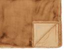 Faux Fur Camel Throw | Linens & Bedding by ALPAQ STUDIO. Item made of fabric works with boho & contemporary style