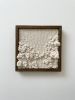 Woven wall art frame (Beach Cliff 005) | Tapestry in Wall Hangings by Elle Collins. Item composed of oak wood and cotton in minimalism or mid century modern style