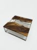 Epoxy Waterfall Coffee Table - Coffee Table For Hotel | Tables by Tinella Collection | United Kingdom in London. Item made of walnut compatible with boho and minimalism style