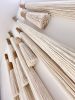 Bamboo and Wool Wall Art Set of 10, Modular Wall Installatio | Wall Sculpture in Wall Hangings by Olivia Fiber Art. Item composed of bamboo and cotton in boho or minimalism style