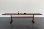 96" Columbia Trestle Table in Oregon Walnut by Studio Moe | Communal Table in Tables by Studio Moe. Item made of walnut