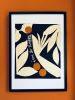 I'm So Happy | Collage in Paintings by Cyrille Gulassa. Item composed of paper in boho or contemporary style