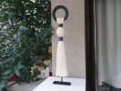 Textile Sculpture with Natural Cotton | Sculptures by Sarmal Design. Item made of cotton with steel works with boho & country & farmhouse style