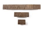 Medium Striped Rectangle | Pull in Hardware by Thea design. Item composed of brass