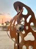 cholla catcher | Sculptures by Kelly Witmer. Item made of steel with ceramic