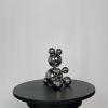 Small Stainless Steel Bear 'Lunes' | Sculptures by IRENA TONE. Item composed of steel compatible with minimalism and art deco style