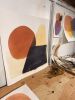 Study in Indian Paint Fungus 27.5x29 natural inks | Watercolor Painting in Paintings by MoHo. Item composed of paper compatible with boho and minimalism style