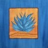 Blue Maguey | Collage in Paintings by Laila Vazquez. Item composed of cotton and paper in boho or minimalism style