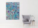 Beadwork | Oil And Acrylic Painting in Paintings by Anne Beletic | Private Residence in Dallas. Item made of canvas & synthetic