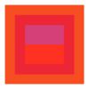Geometric Color Study set of 4 (Reds and Violet) | Prints by Daylight Dreams Editions. Item made of paper compatible with minimalism and contemporary style