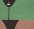 Weathered, Not Worn Original Acrylic Painting on Canvas | Oil And Acrylic Painting in Paintings by Chris Cammille for Mint and Fig. Item composed of canvas in minimalism or mid century modern style