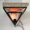 Brutal lamp | Sconces by Brandon Harder Art and Design. Item composed of steel & concrete