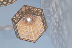 Bamboo Dense Six Sided Angular Light 50 | Pendants by ADAMLAMP. Item made of maple wood works with contemporary & japandi style