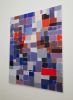 Squares / Orange Blue Grey | Oil And Acrylic Painting in Paintings by Simon Findlay. Item composed of canvas in minimalism or contemporary style