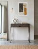 Hand-Forged Patinated Steel Console Medium Table | Coffee Table in Tables by SVITANOK by Artem Zakharchenko. Item composed of steel in boho or minimalism style
