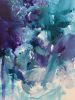 Jackmanii 🔴 | Oil And Acrylic Painting in Paintings by Darlene Watson Abstract Artist. Item composed of canvas and synthetic