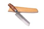 Forged culinary Damascus Steel Knife by Costantini Design | Utensils by Costantini Designñ. Item composed of wood and steel