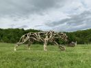 Predatory Cat | Public Sculptures by Wendy Klemperer Art Inc | Lemon Fair Sculpture Park in Shoreham. Item made of steel