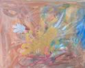 Embodiment | Oil And Acrylic Painting in Paintings by Parineeta Patel- Nature Inspired Cosmic Abstracts. Item composed of canvas compatible with boho and eclectic & maximalism style