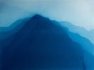 Faraway Hills 20 (18 x 24" handmade abstract cyanotype) | Photography by Christine So