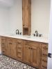Model #1065 - Custom Double Sink Vanity | Countertop in Furniture by Limitless Woodworking. Item made of maple wood works with mid century modern & contemporary style