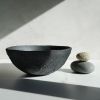Giant Centerpiece Bowl in Textured Black Concrete | Decorative Bowl in Decorative Objects by Carolyn Powers Designs. Item made of concrete compatible with minimalism and contemporary style