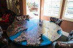 Maple Burl "Scorched Earth" River Dining Table | Tables by Lumberlust Designs. Item composed of maple wood and steel