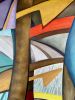 'Andalusian summer' | Oil And Acrylic Painting in Paintings by SANGEETA S. Item made of paper works with contemporary & modern style