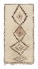 Vintage Moroccan Rug in Beige-Brown with Diamond Medallions | Area Rug in Rugs by Rug and Kilim