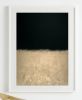 Navy & Gold, 2015. | Oil And Acrylic Painting in Paintings by Matthew Thomas | Club Quarters Hotel in Houston in Houston. Item composed of canvas & synthetic