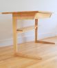 Maple Cantilevered Desk with Angled Front | Tables by Simon Metz Woodworking. Item made of wood works with contemporary style