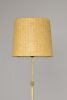Equilibrium-F1 Contemporary Adjustable Brass Wicker Floor La | Floor Lamp in Lamps by Jonathan Amar Studio | Spirit Gallery in Salé. Item composed of wood and brass