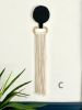 Black and Gold Pendants | Tapestry in Wall Hangings by HILO Fiber Art. Item composed of cotton & fiber