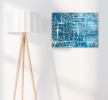 Blue Water | Oil And Acrylic Painting in Paintings by KARDIMAGO. Item made of canvas with synthetic