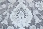 Rug & Kilim's Contemporary Geometric Floral Silver Gray Wool | Area Rug in Rugs by Rug and Kilim