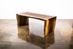 Exotic Wood Live-Edge Waterfall Coffee Table from Costantini | Tables by Costantini Designñ. Item made of wood