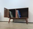 Record Player Stand Plus / Record Cabinet / Vinyl Storage | Media Console in Storage by Max Moody Design. Item composed of maple wood
