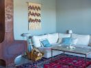 Row of color N-03 | Macrame Wall Hanging in Wall Hangings by Dual Experimental Studio. Item composed of cotton in country & farmhouse or coastal style