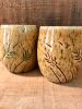 Pair of In the Wind, 10 oz. stemless wine cups | Drinkware by Honey Bee Hill Ceramics. Item made of stoneware