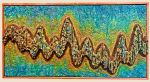 Waveform | Mixed Media by Mark Rafter Art. Item compatible with boho and contemporary style