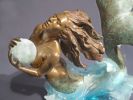 Pearl Diver | Sculptures by Jeff Hall Studio. Item composed of bronze and synthetic
