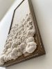 Woven wall art frame (Foam 001) | Tapestry in Wall Hangings by Elle Collins. Item composed of oak wood and cotton in minimalism or mid century modern style